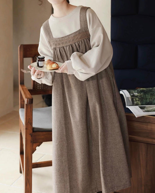 レースエプロンワンピース 10065