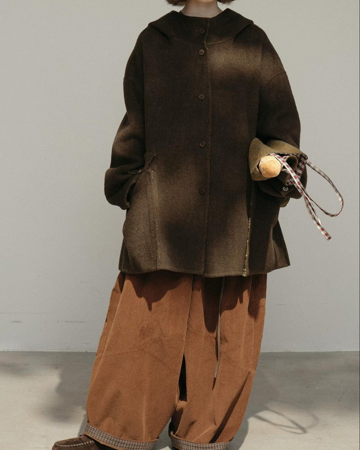 コーデュロイランタンシルエットカジュアルパンツ 10169