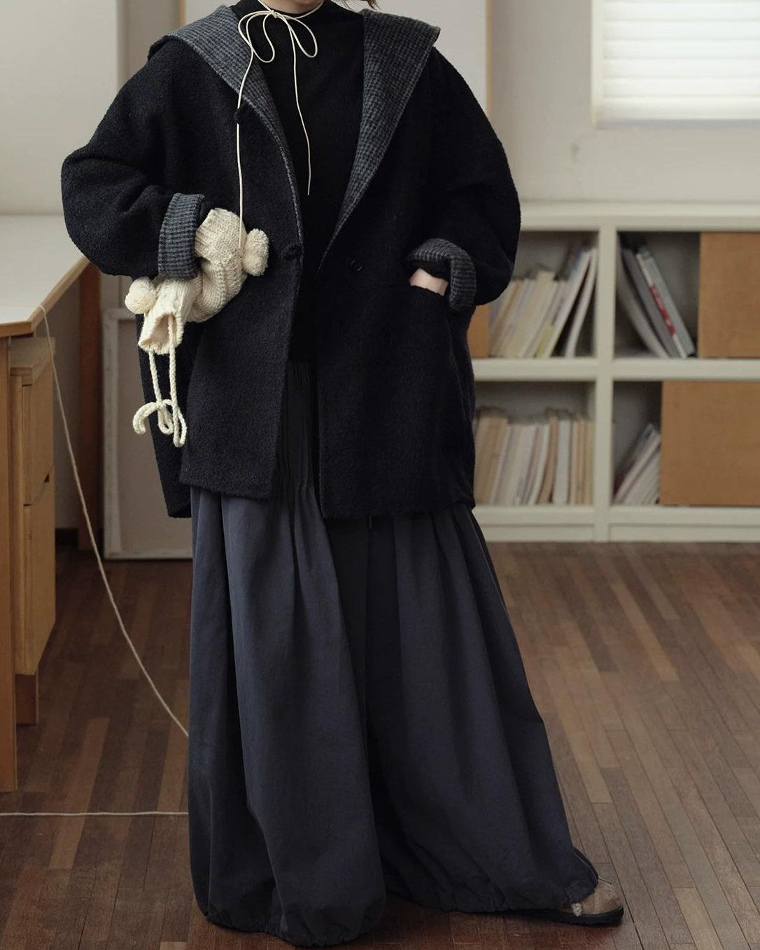 ストラップバルーンピンタックパンツ 10154