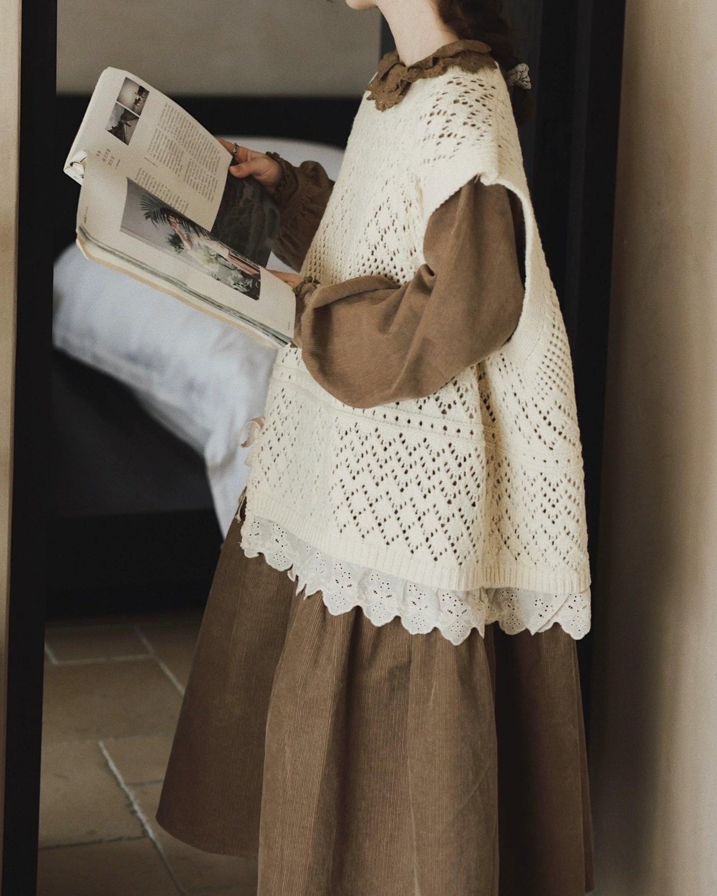 コーデュロイティアードワンピース 10069