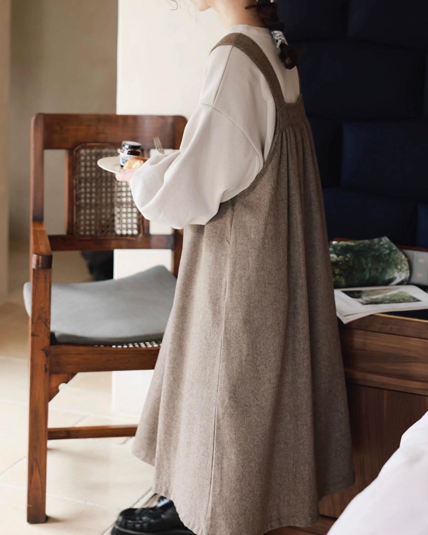 レースエプロンワンピース 10065