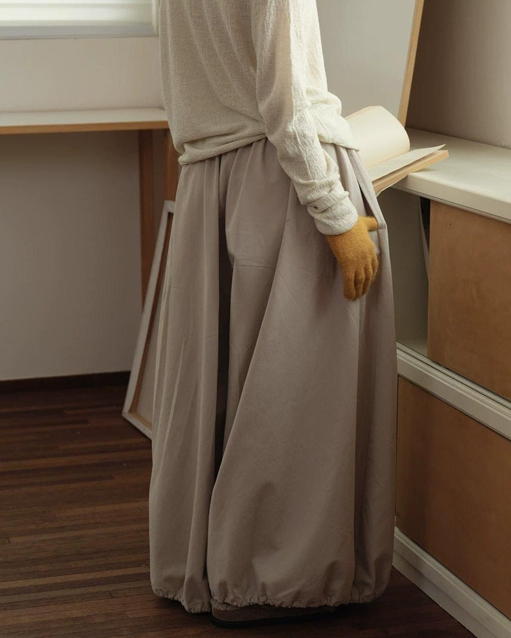 ストラップバルーンピンタックパンツ 10154