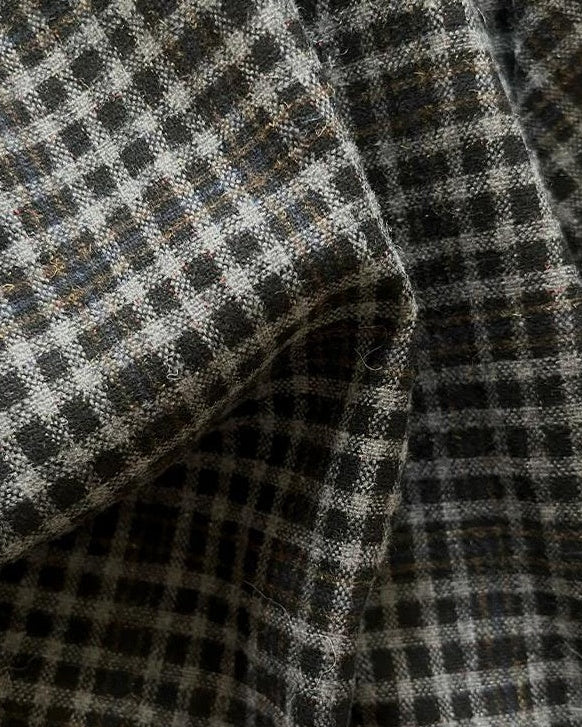 ラップランドレトロチェックロングスカート 10192