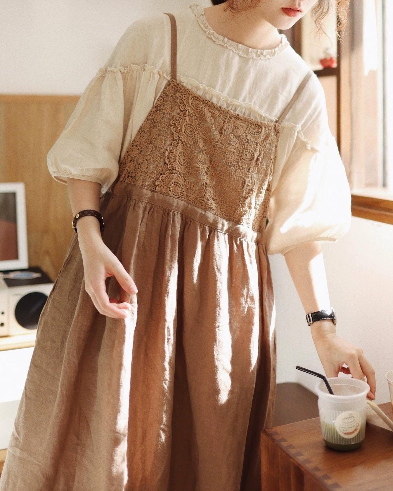 ミュークレースサスペンダーワンピース 10115