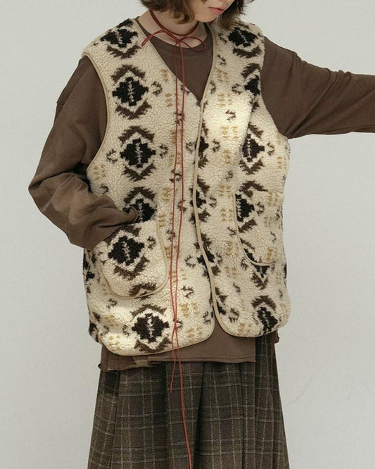 ヒュッゲリバーシブルベスト 10182