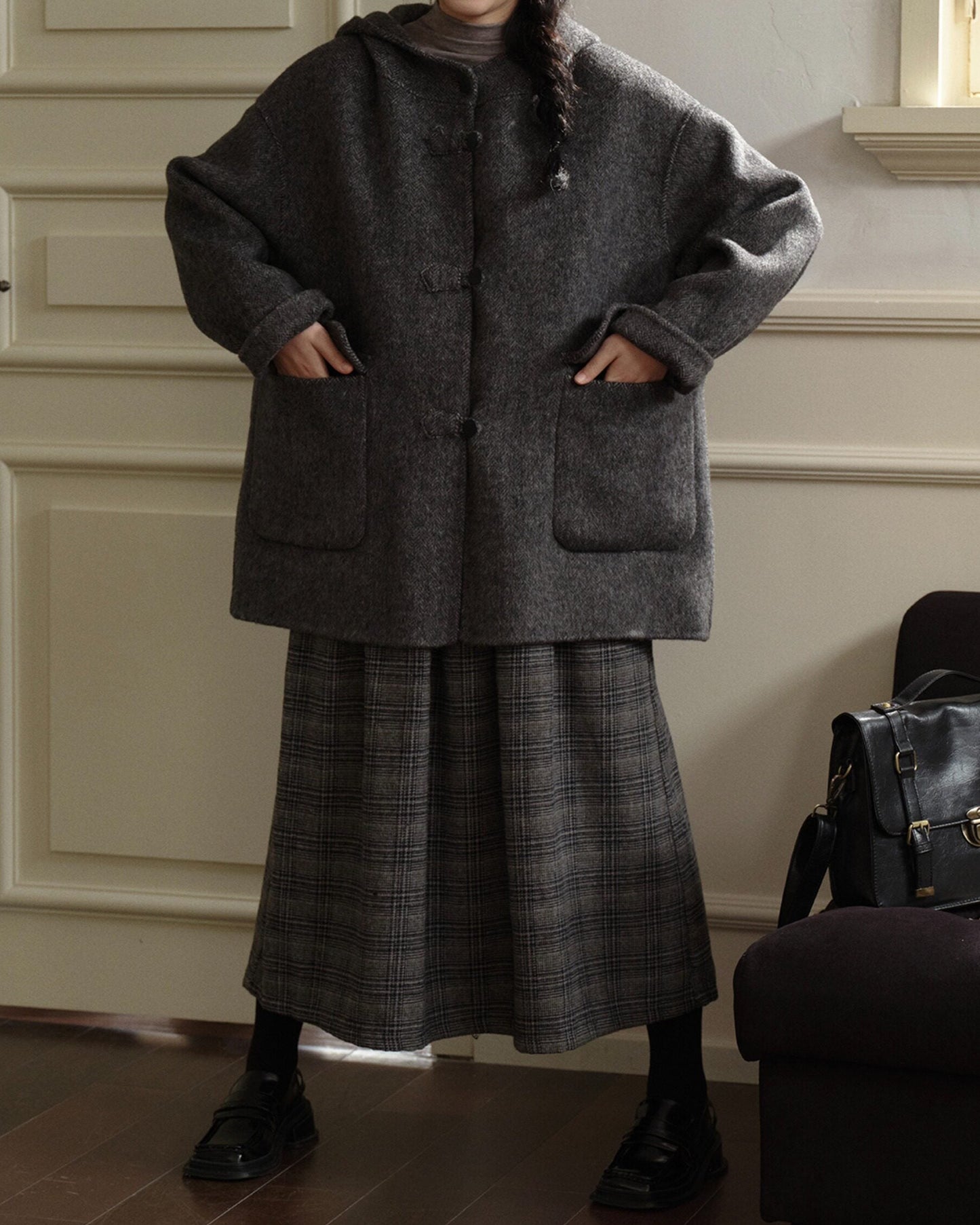 スカンディフローラフードポケットコート 10294