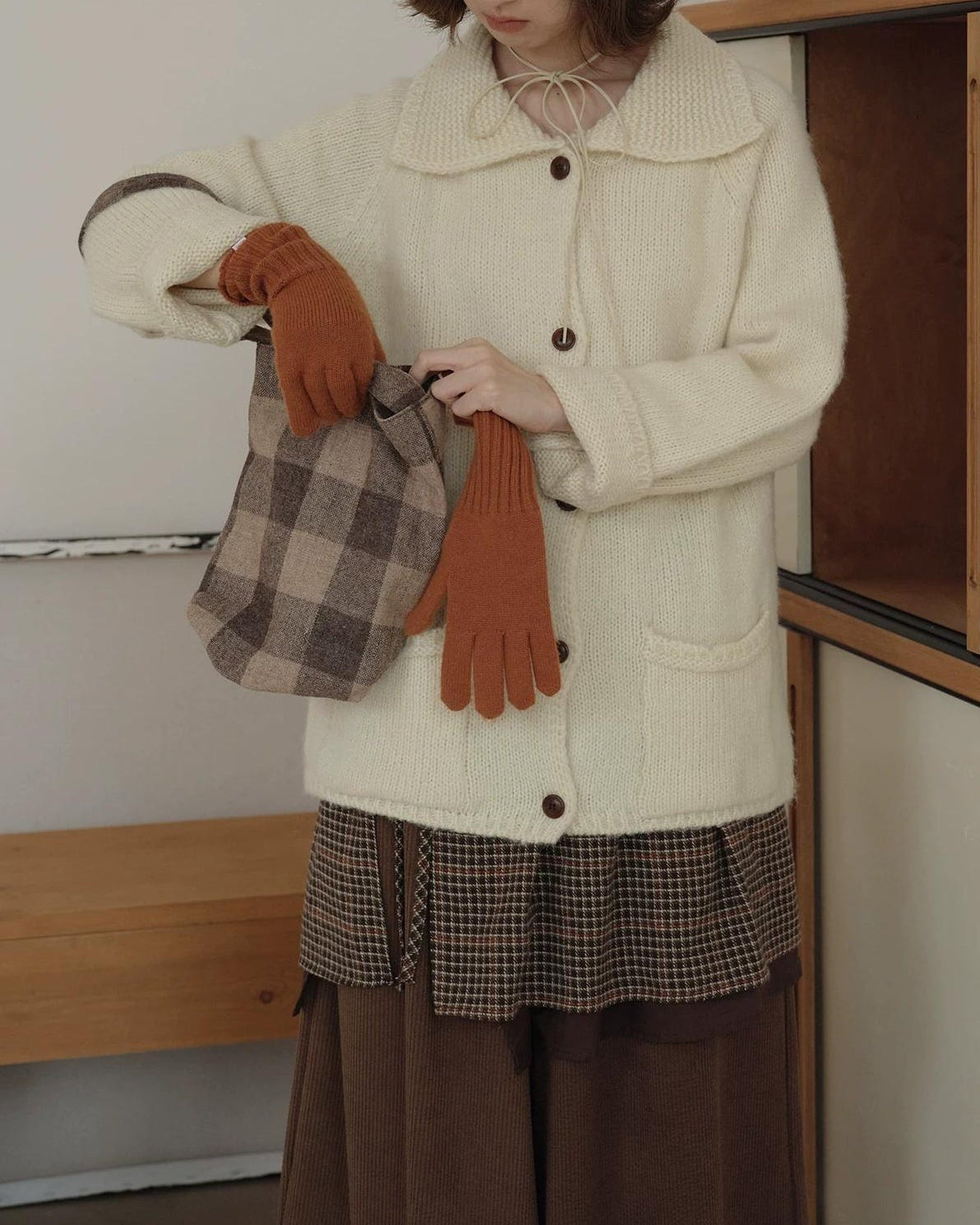 ルミラペルレイジーカーディガン 10157