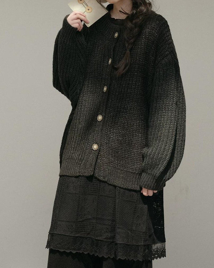 ノルディックキャンバスニットカーディガン 10168