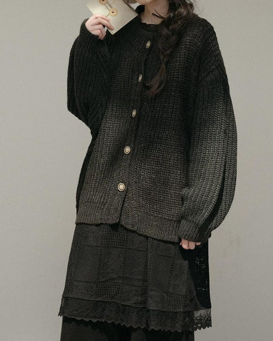 ノルディックキャンバスニットカーディガン 10168