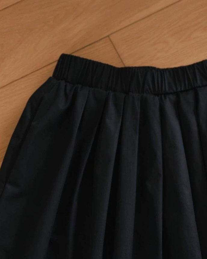 ナチュラルラインロングミディスカート 10097