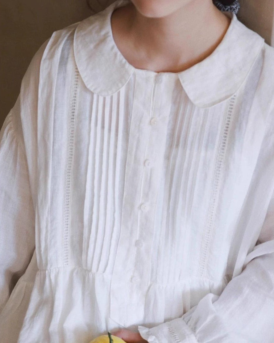 パフスリーブピンタックワンピース 10001