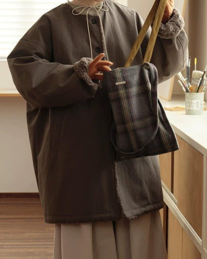 ソフトボアノーカラーシングルコート 10160