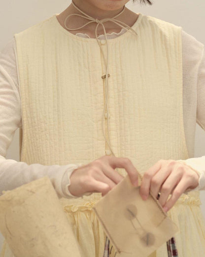 ノーディハイウエストソフトベストドレス 10145