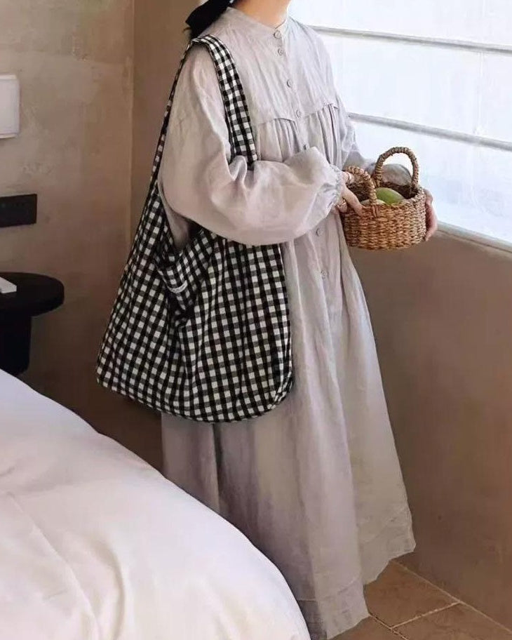 バンドカラープリーツフレアシャツワンピース 10021