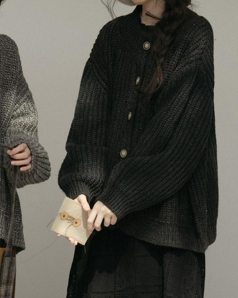 ノルディックキャンバスニットカーディガン 10168