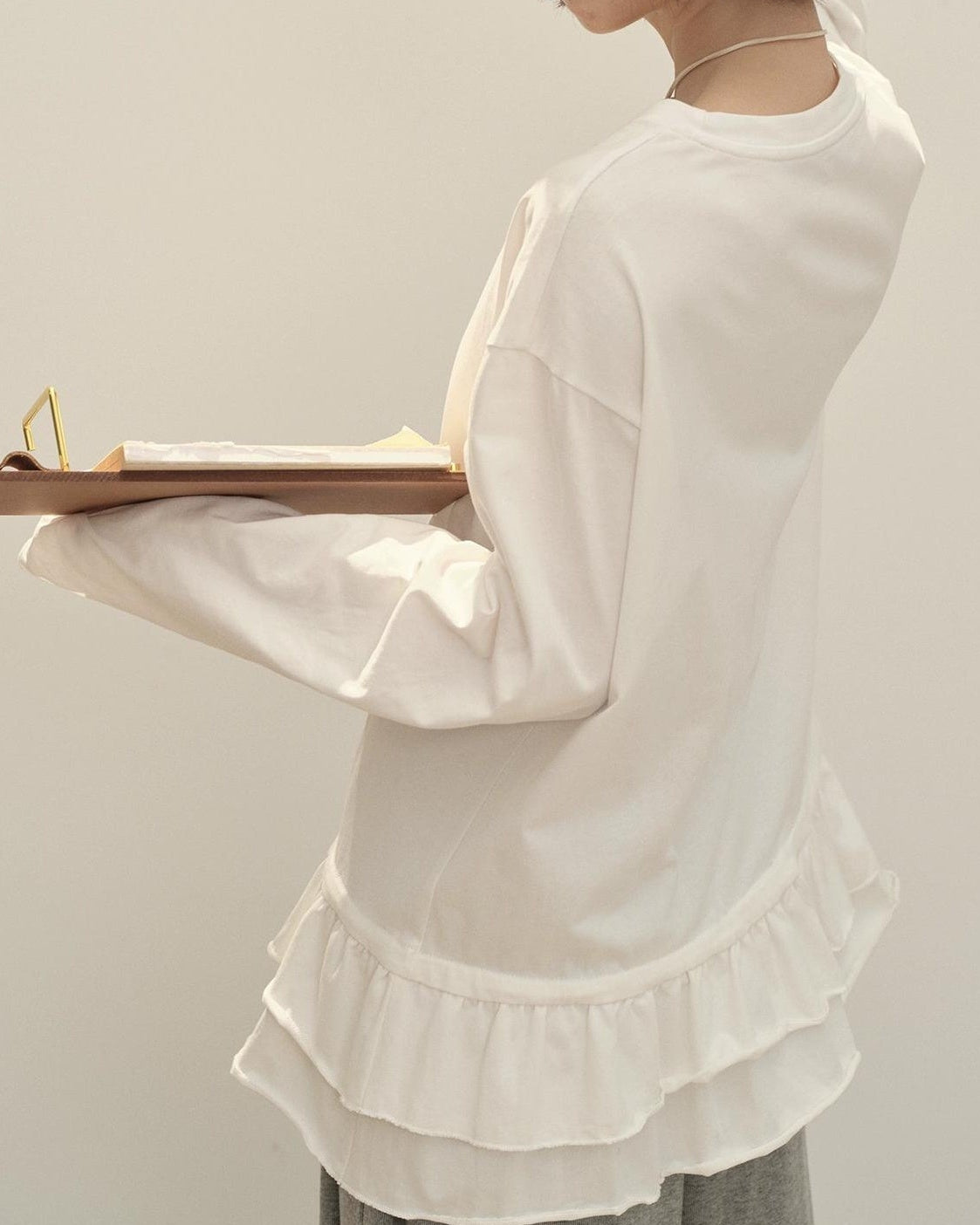 スカンディナビアレースロングカットソー 10143