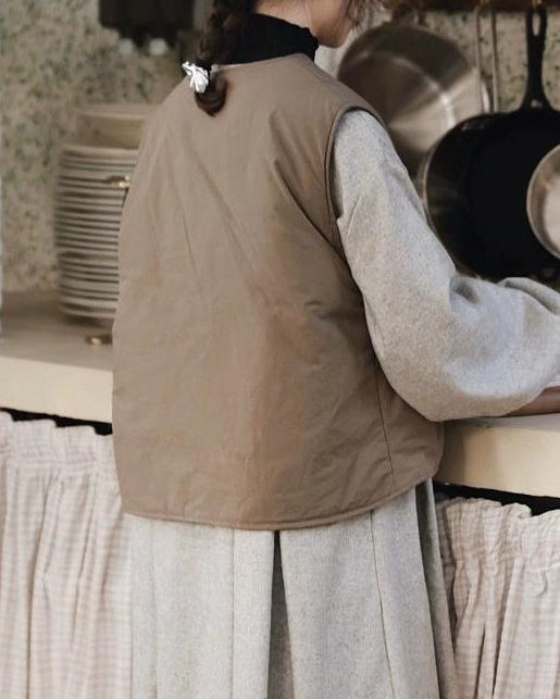 シングルブレストルーモカライトベスト 10091