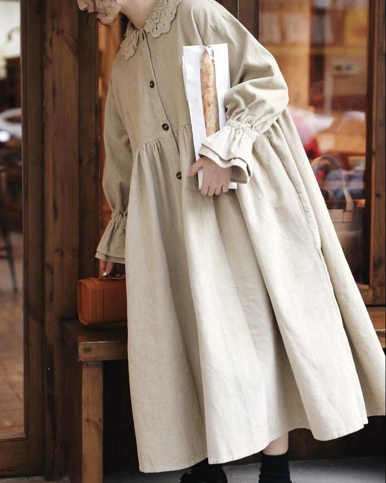 フィヨルドコーデュロイワンピース 10101