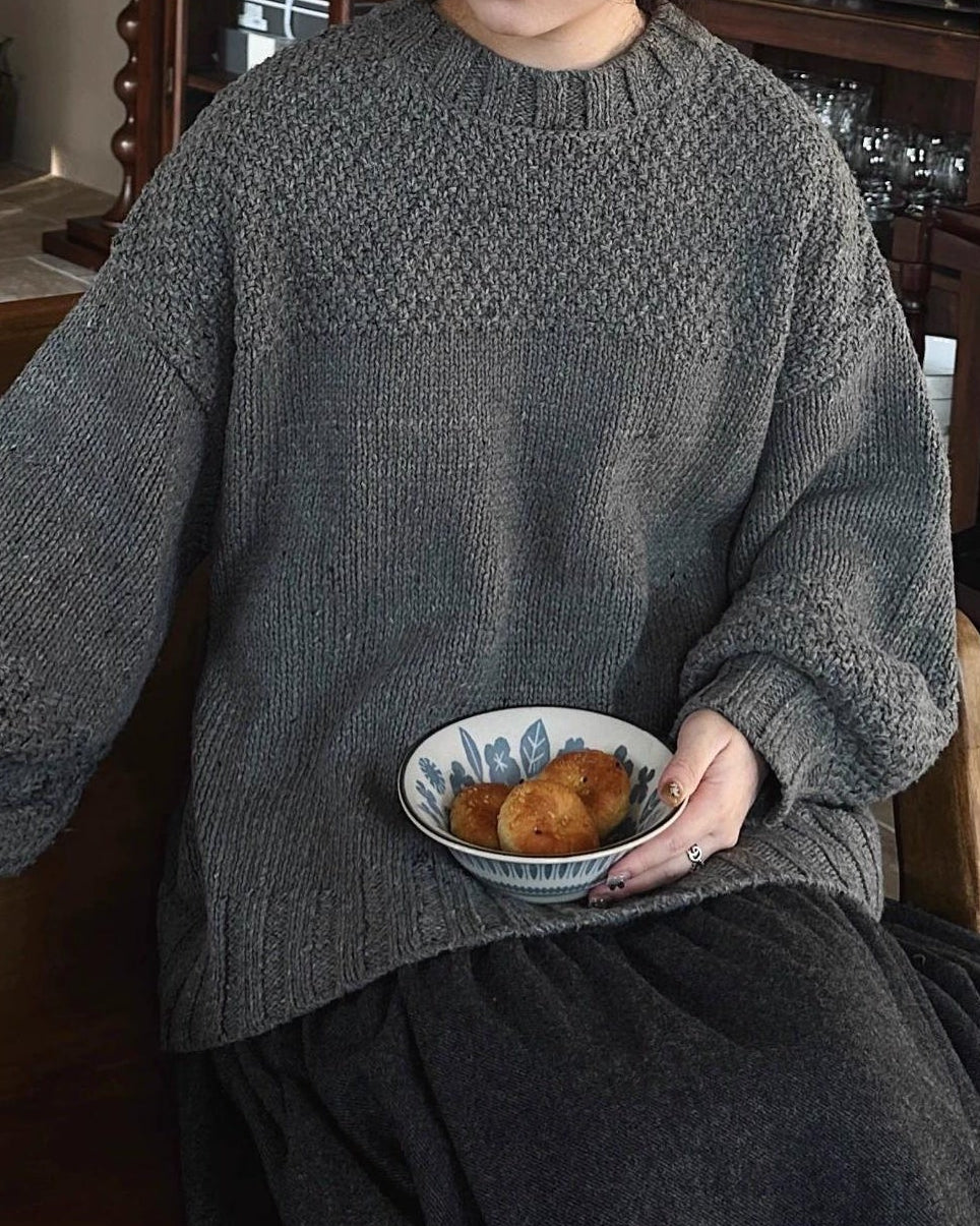 レトロチャンキーニットプルオーバー 10034