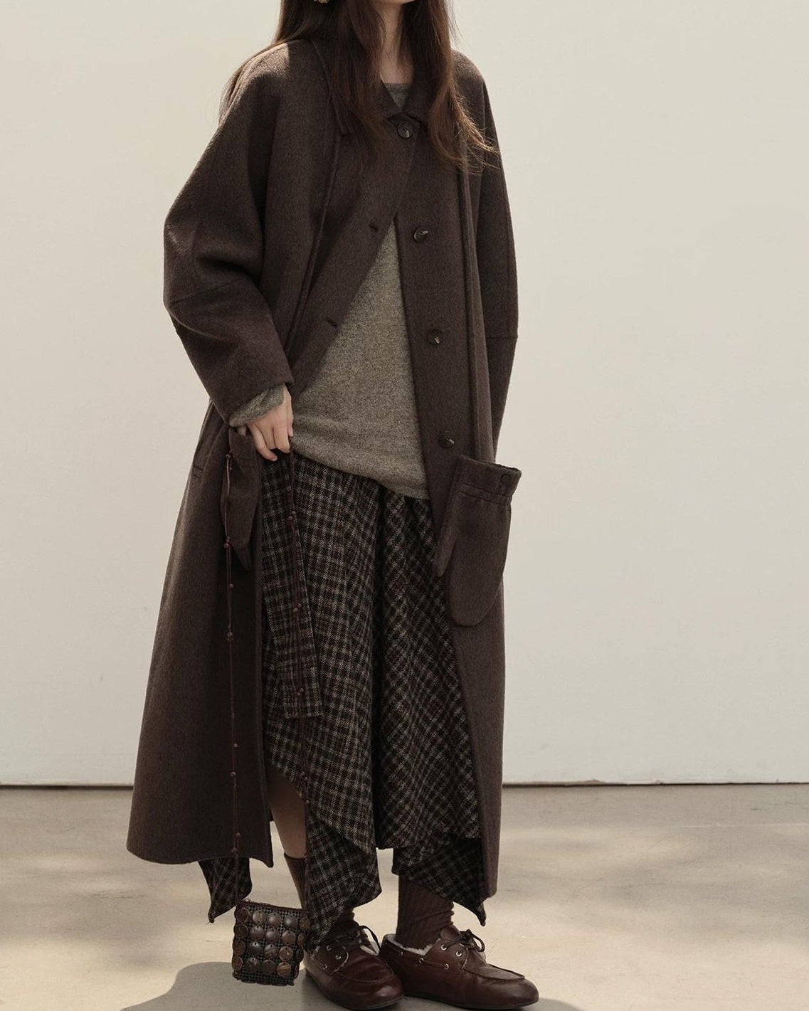 フォレストチェックアシンメトリースカート 10153