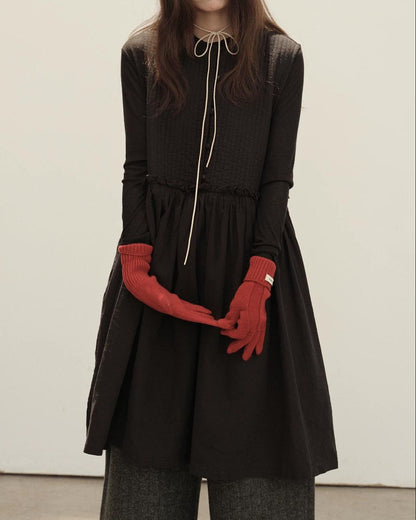 ノーディハイウエストソフトベストドレス 10145