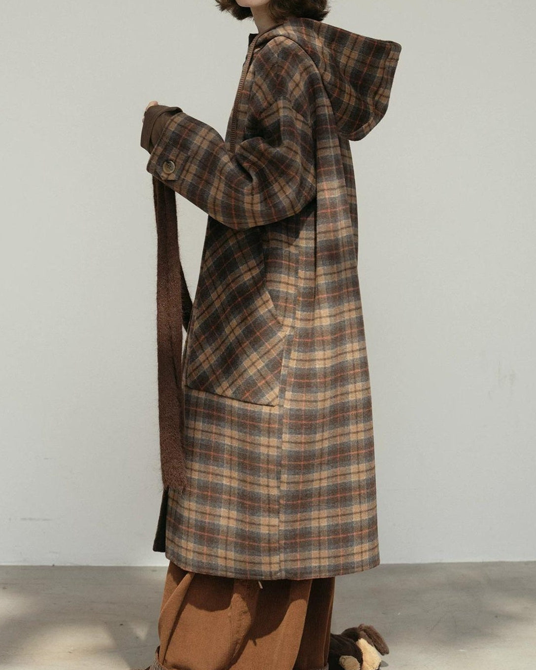 コティチェックリバーシブルロングコート 10183