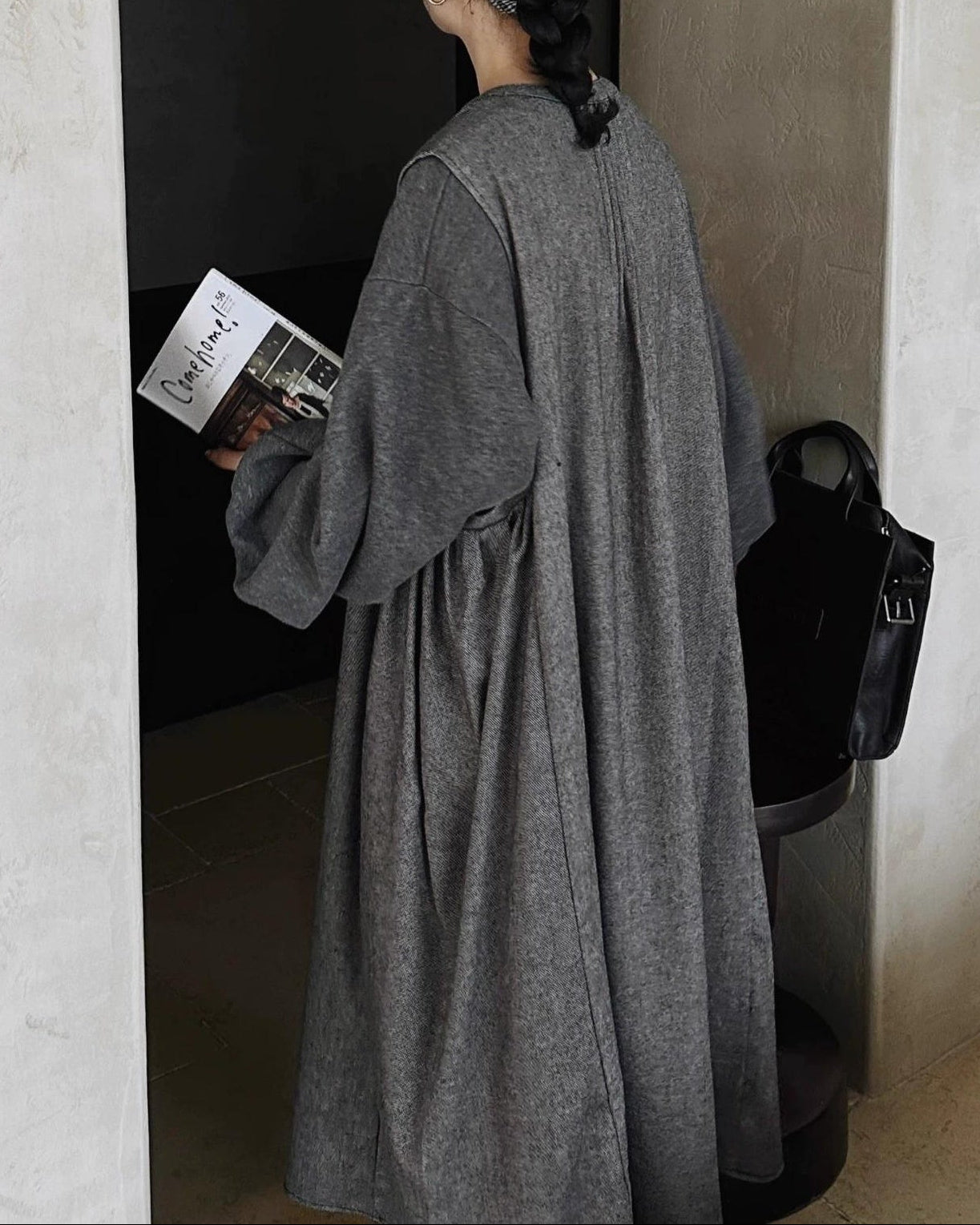 ピンタックシャツベストワンピース 10029