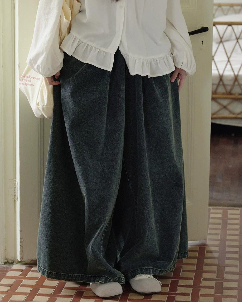 フィーカフレアデニムワイド 10273