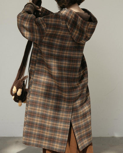 コティチェックリバーシブルロングコート 10183