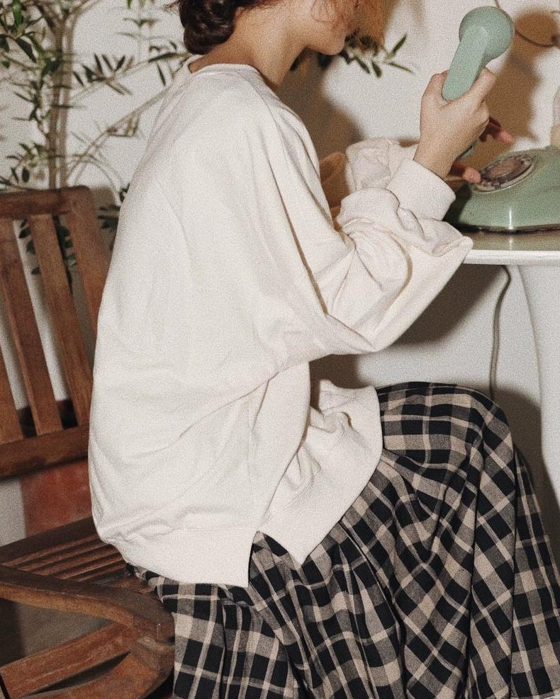 ラウンドメロウスリットプルオーバー 10122