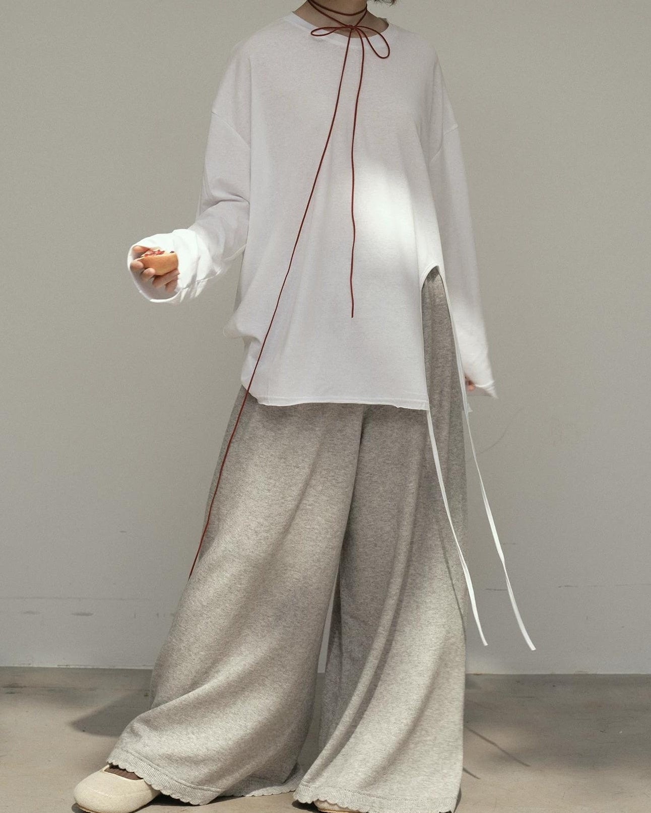 スカンディスリットトップカットソー 10181