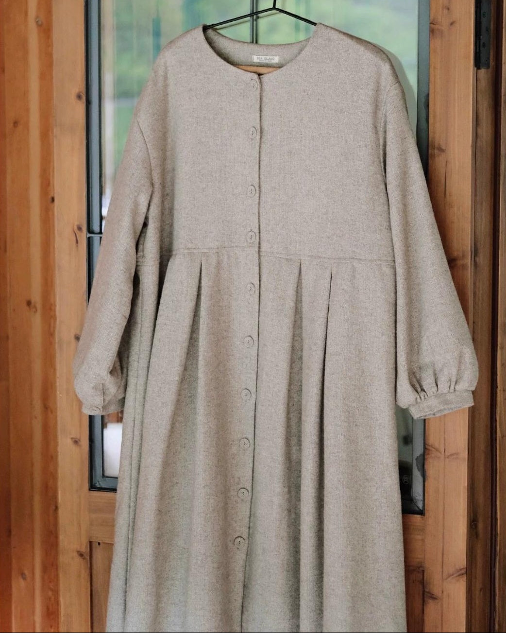 ハイウエストリネアシャツワンピース 10090