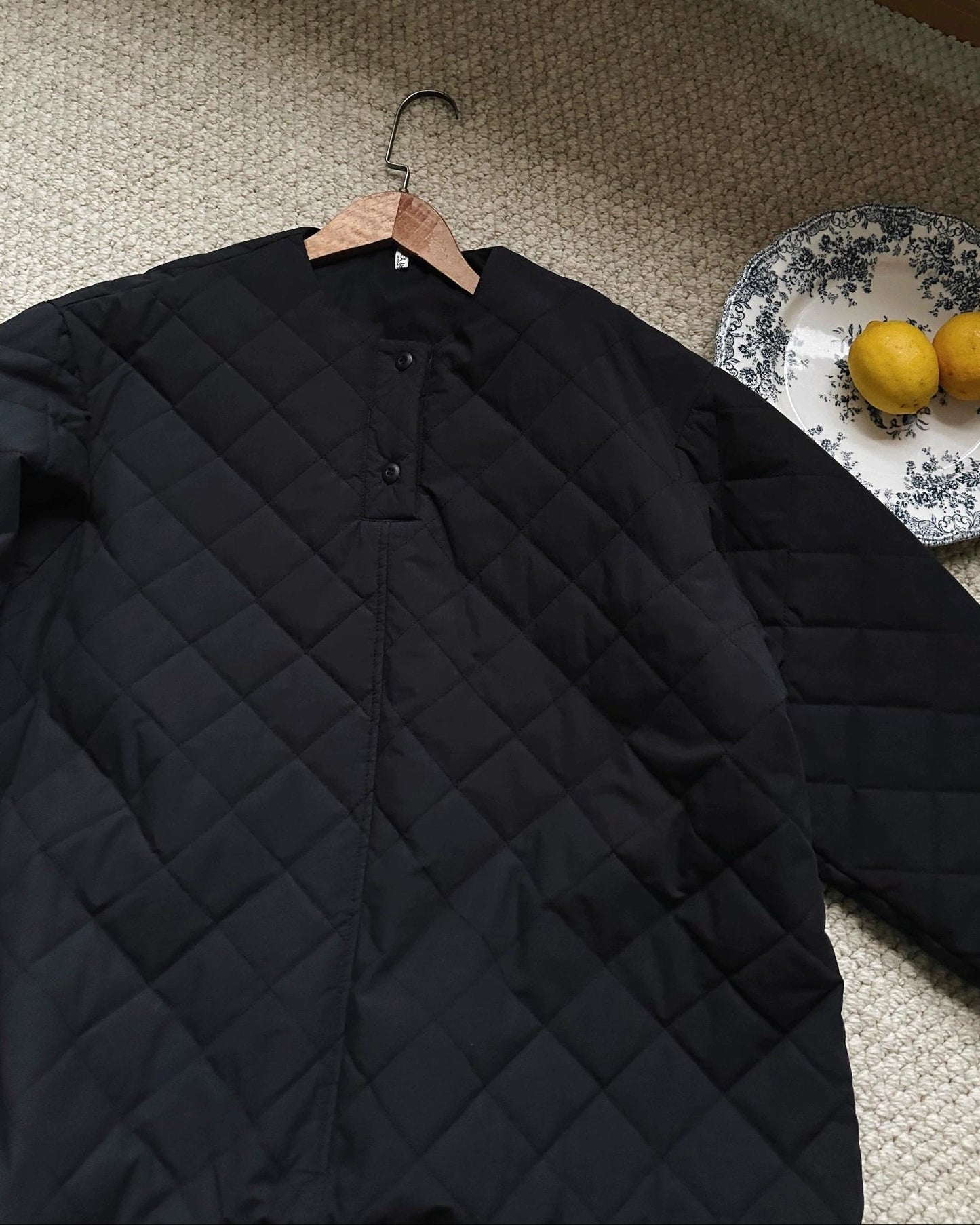 ハーフボタンキルティングプルオーバー 10032