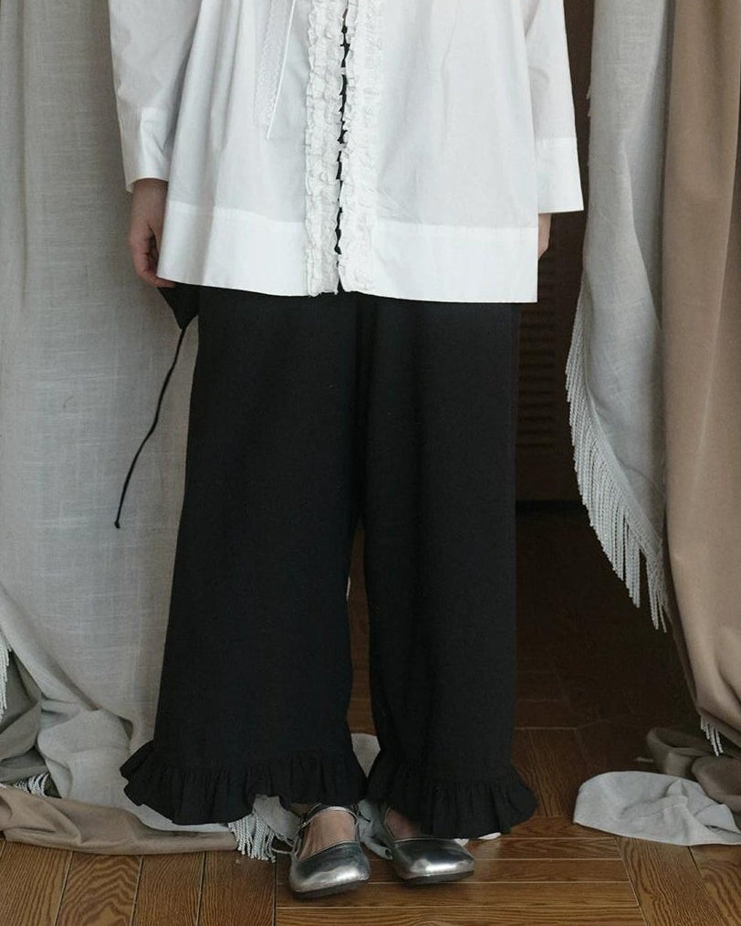 ルミフリルワイドレッグパンツ 10269