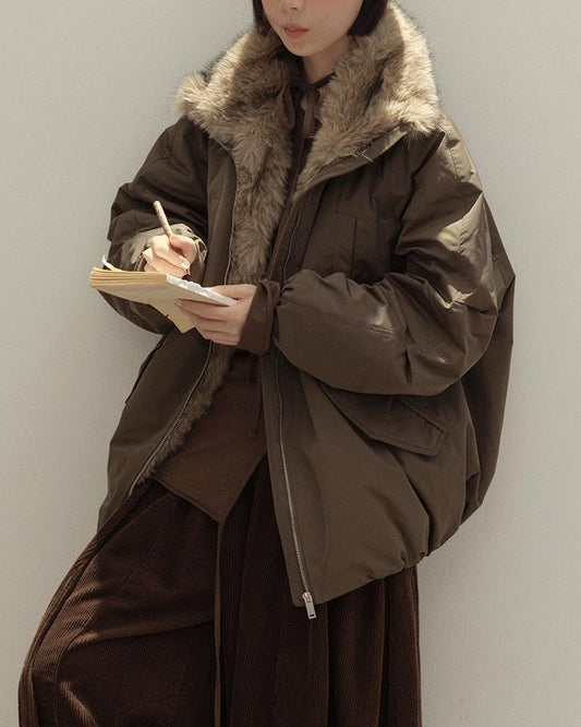 オーロラウォームファーダウンコート 10131