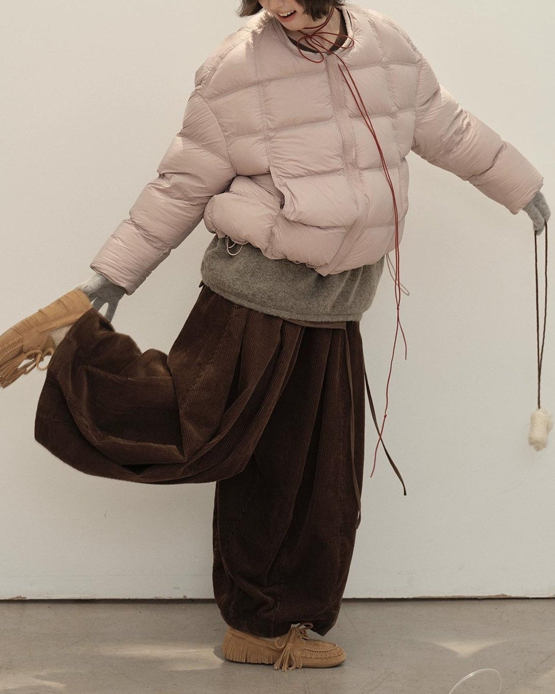 コージーコーデュロイワイドパンツ 10140