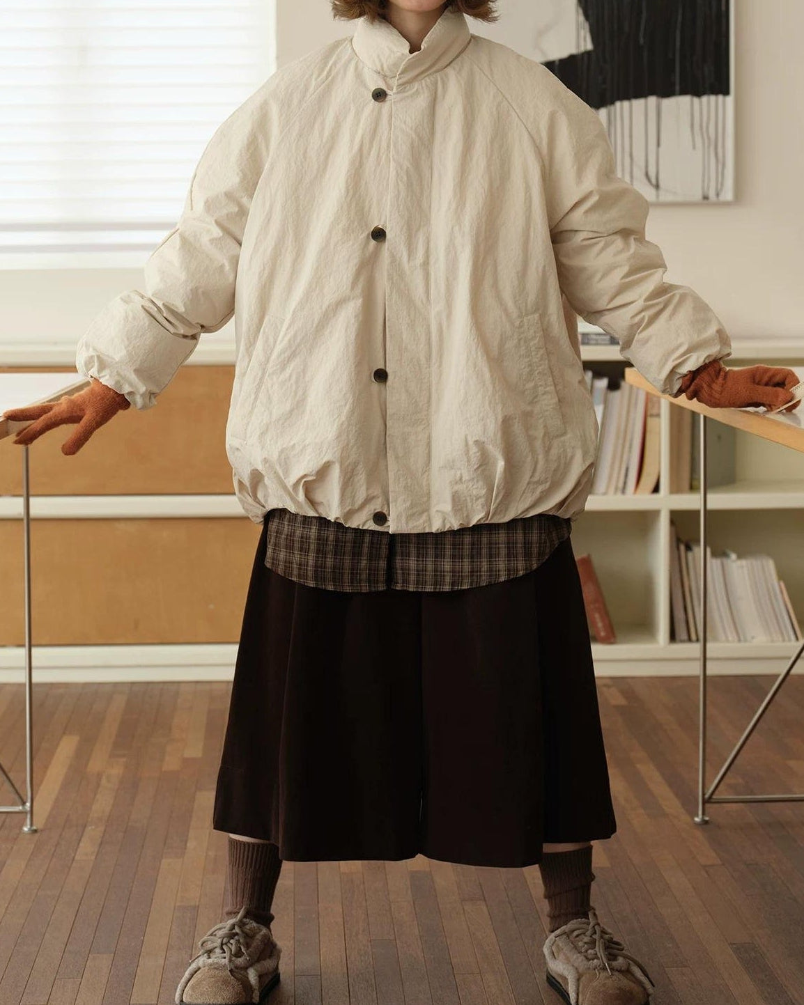 スノーブロッサムスタンドダウンコート 10167