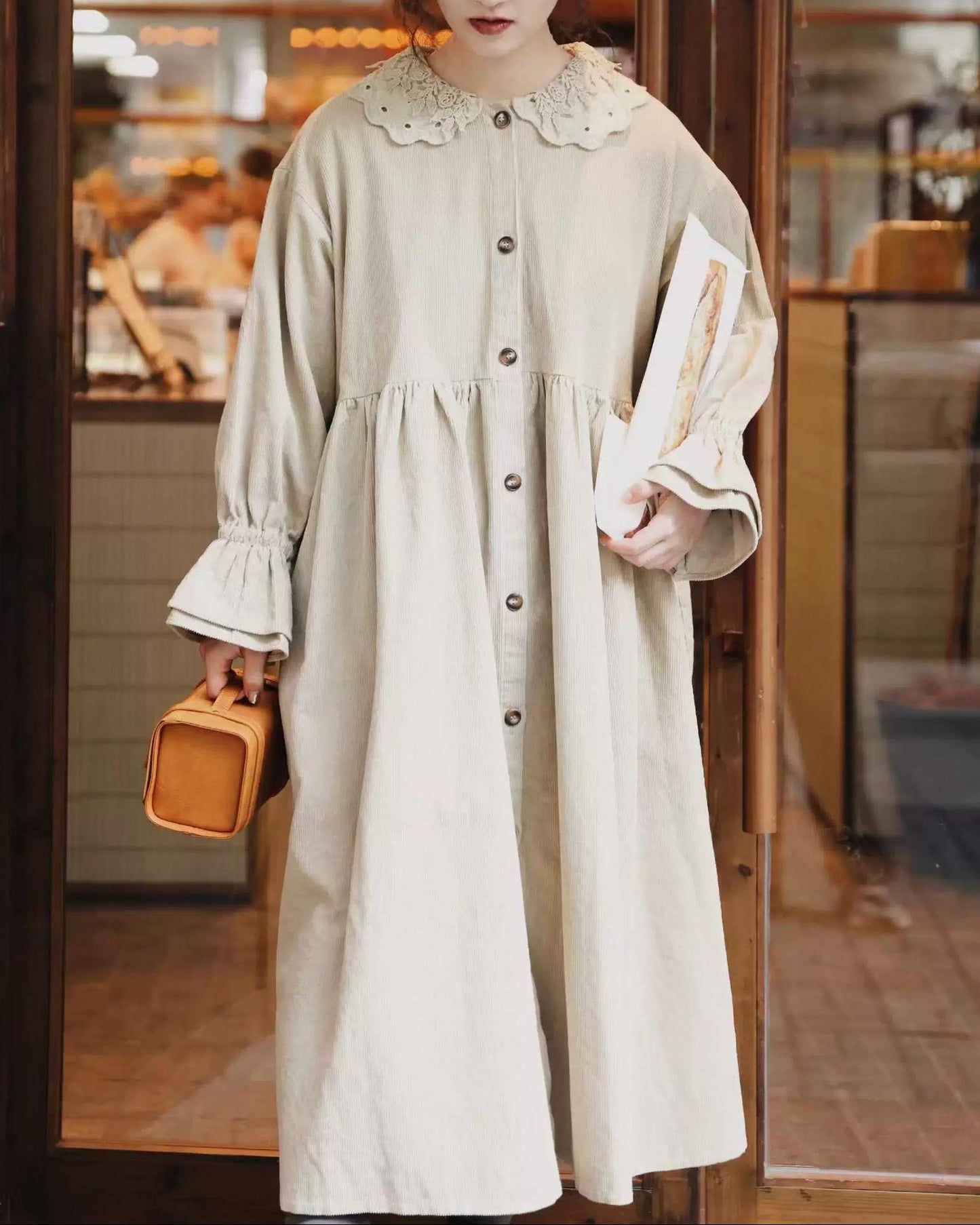 フィヨルドコーデュロイワンピース 10101