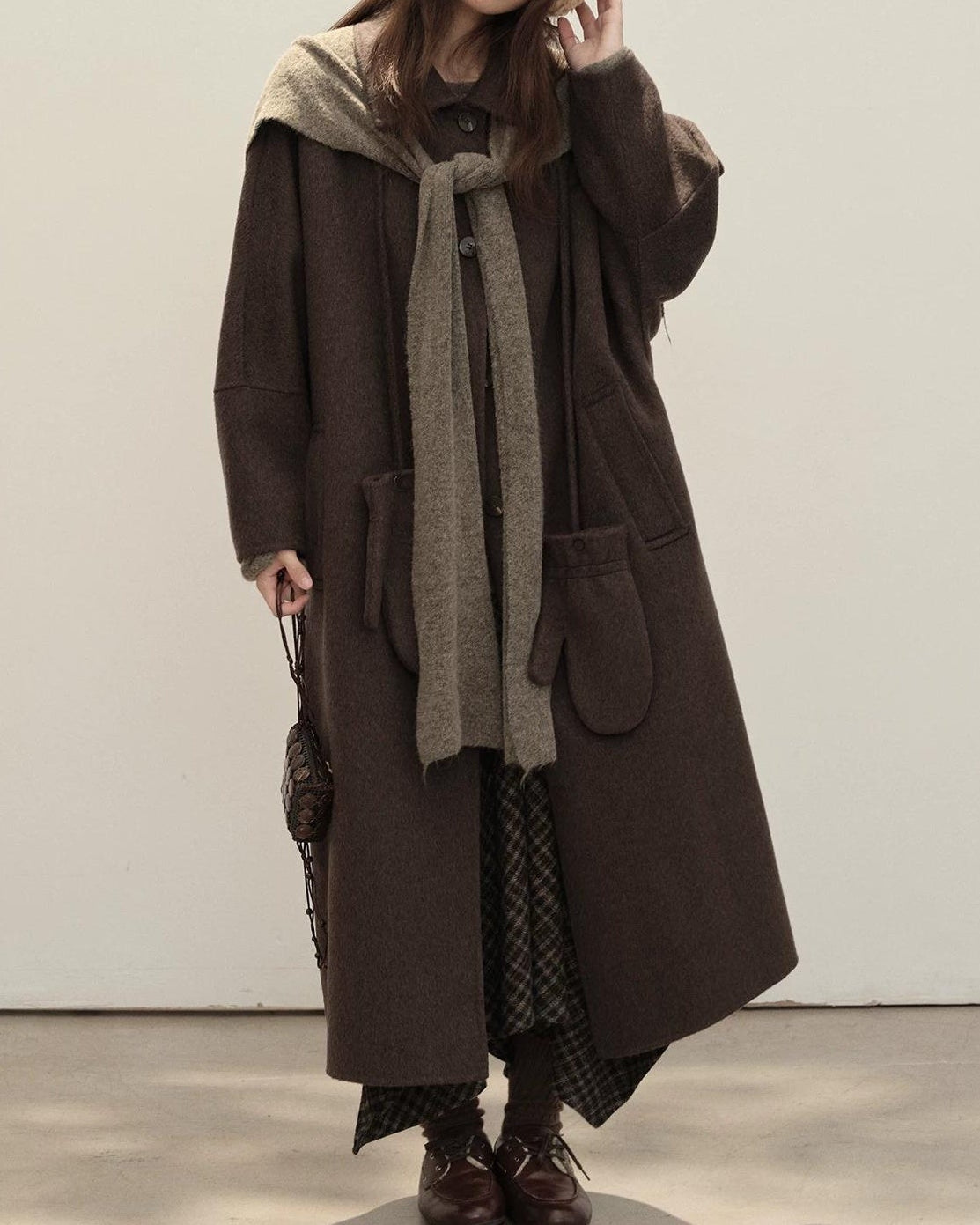 ストールレイヤーニットプルオーバー 10150