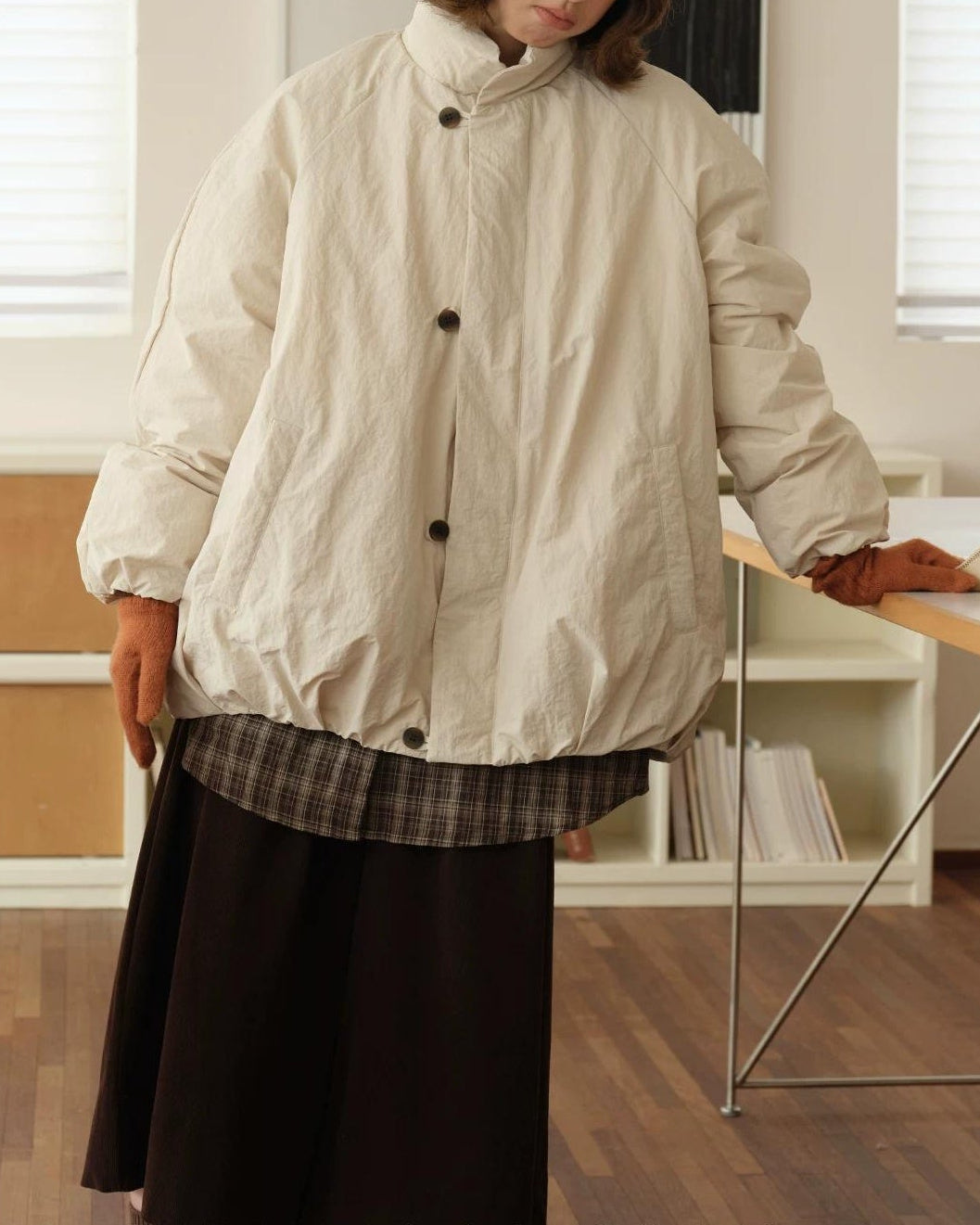 スノーブロッサムスタンドダウンコート 10167