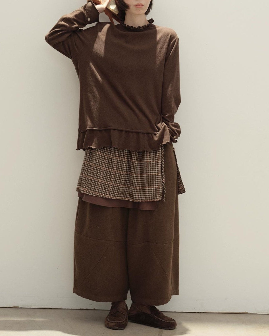 ブロッサムボタンフリルプルオーバー 10127