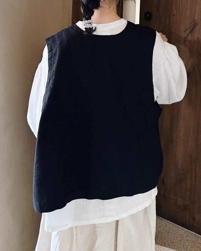 ダブルブレスト2WAYレトロベスト 10056