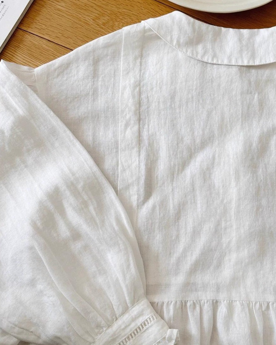 パフスリーブピンタックワンピース 10001