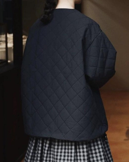 ハーフボタンキルティングプルオーバー 10032