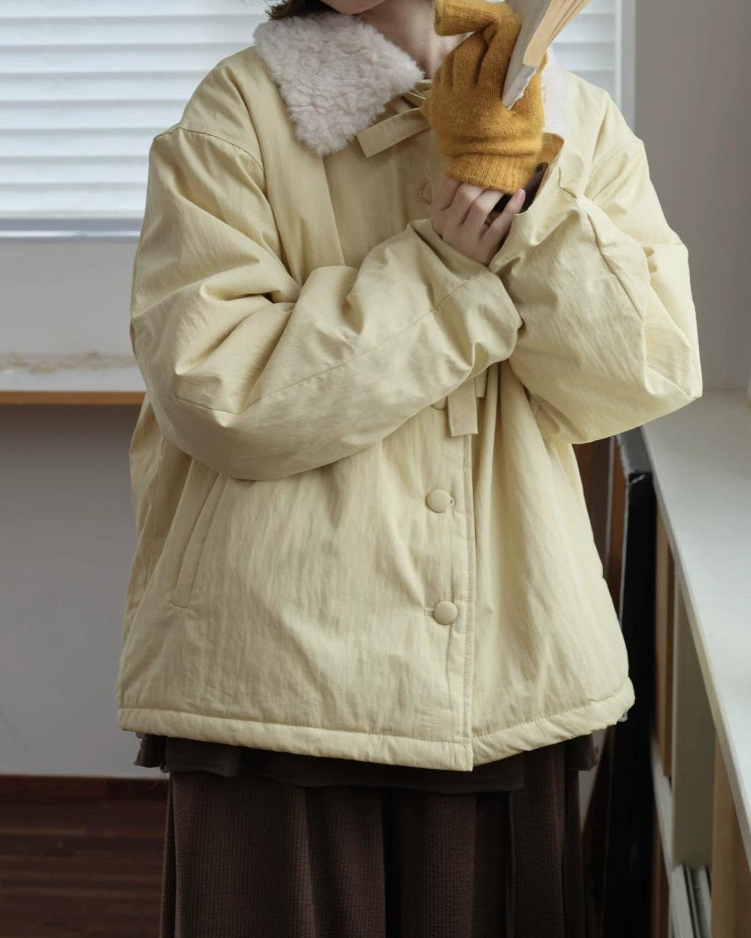 レトロノルディックボアリボンコート 10163