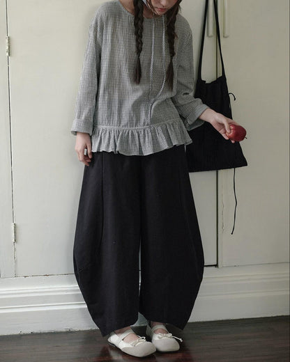 ランタンボリュームルーズパンツ 10271