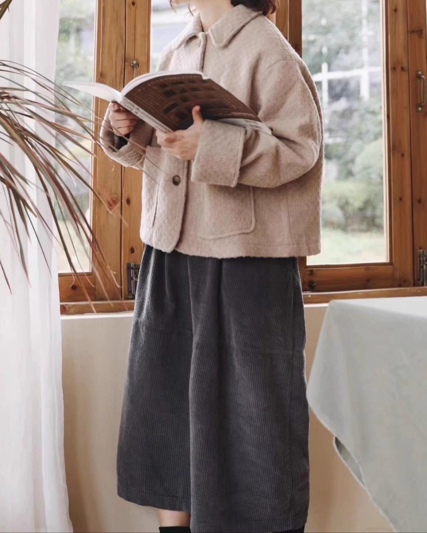 ハイウエストリラックスコーデュロイスカート 10095
