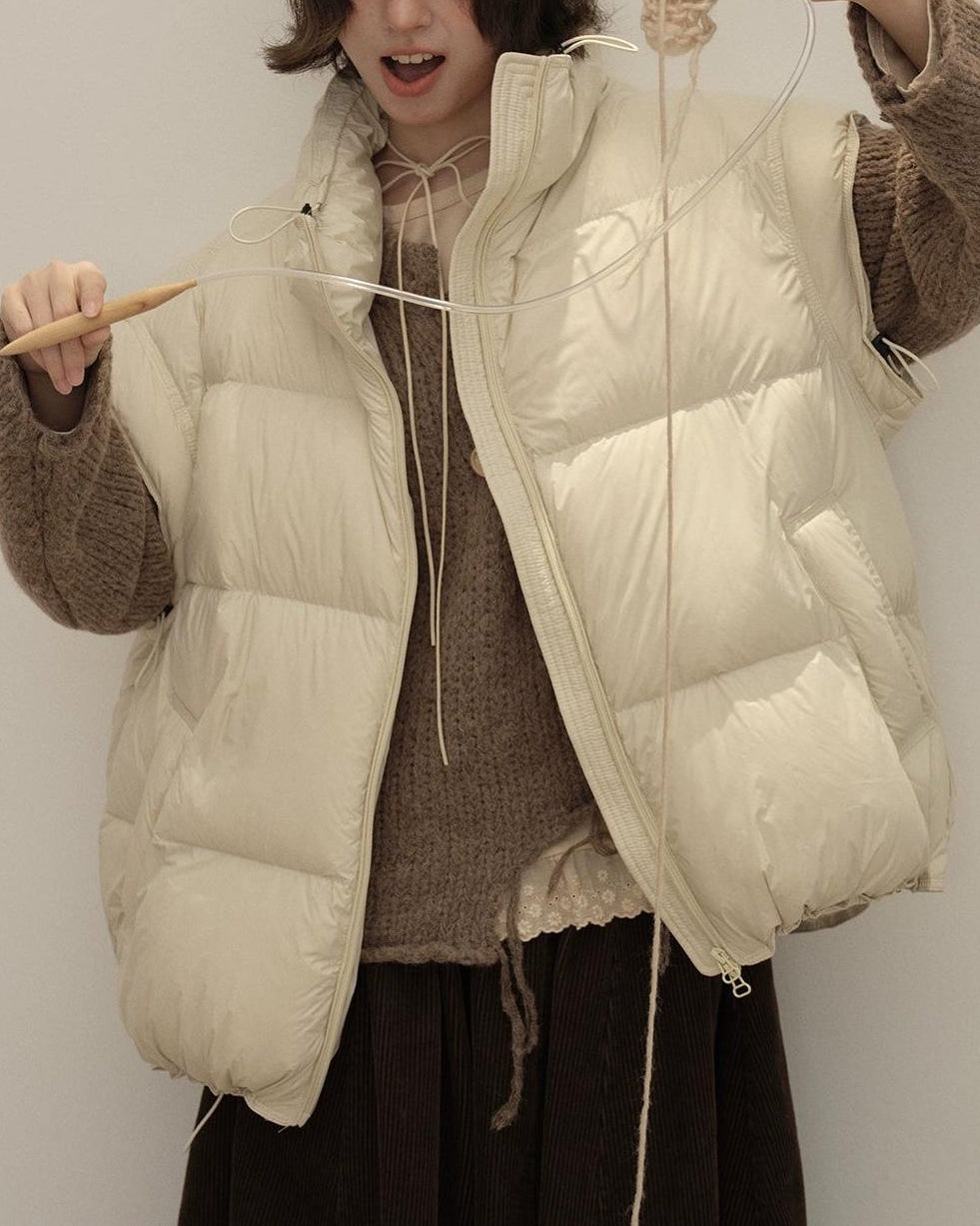 スノーエアリーキルティングダウンベスト 10144