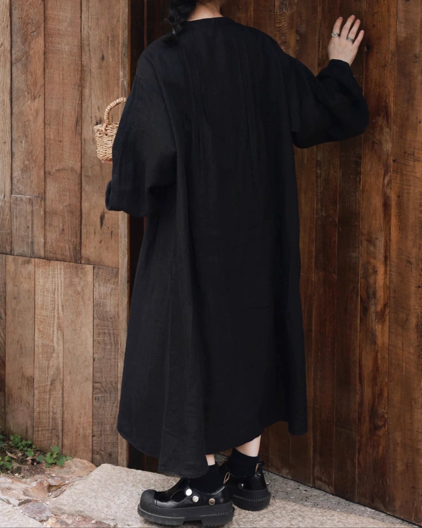 プリーツパフシャツワンピース 10050