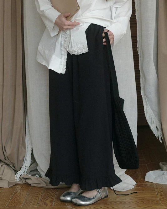 ルミフリルワイドレッグパンツ 10269